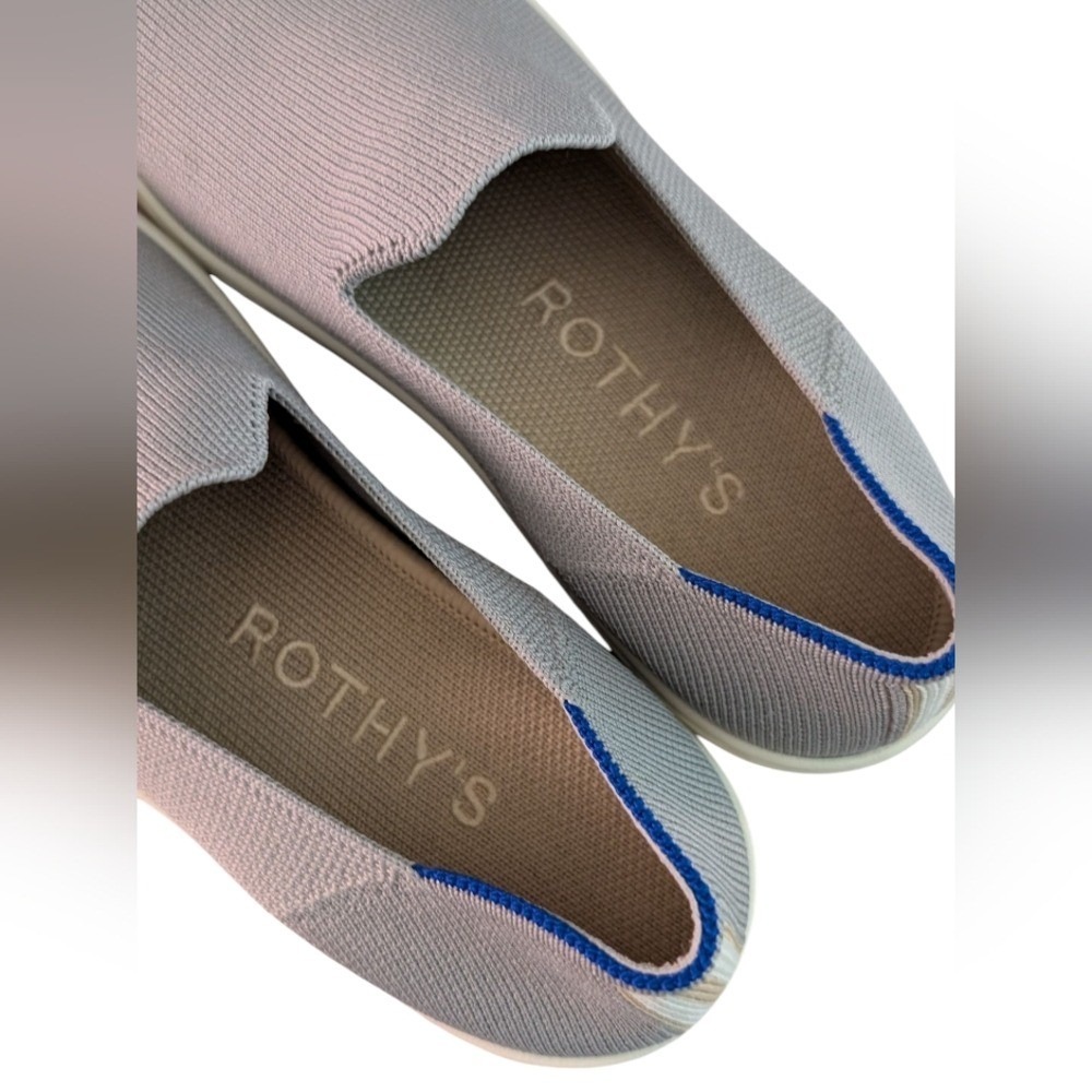 Womens Rothy's The Original Gray Slip On Flat Sneaker‎ Size 7 - Picture 8 of 10